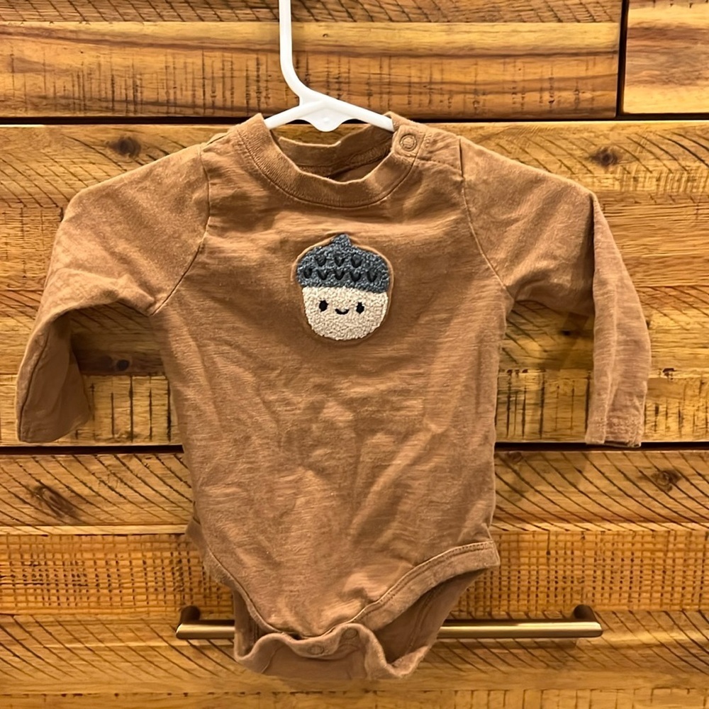 Garanimals Baby Boy Long Sleeve Slub Jersey Bodysuit - Picture 2 of 2